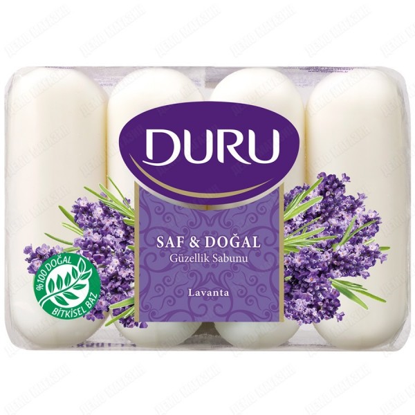 Мыло туалетное Duru Pure&Natural "Лаванда", 4*85г
