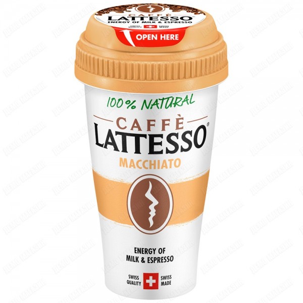 Напиток молочный Lattesso Macchiato с печеньем 3.9% 250 мл