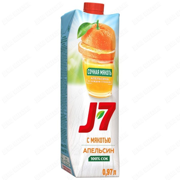 Сок J7 Апельсин с мякотью 0.97 л