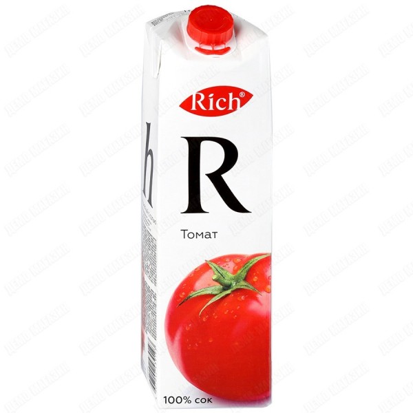 Сок Rich томатный с солью 100% 1л