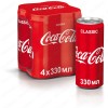 Напиток Coca-Cola сильногазированный, 4шт*0,33л
