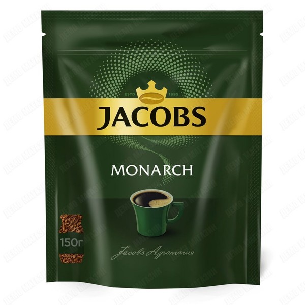 Кофе Jacobs Monarch натуральный растворимый сублимированный 150г