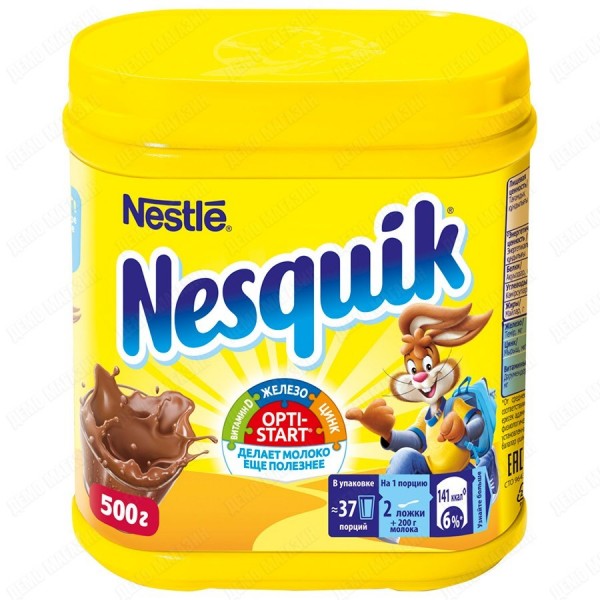 Какао-напиток Nestle Nesquik быстрорастворимый, 500г