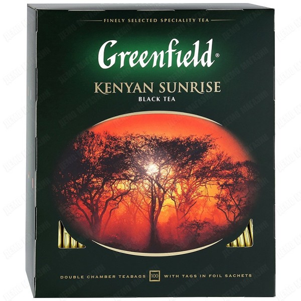 Чай Greenfield Kenyan Sunrise черный 100 пакетиков по 2 г