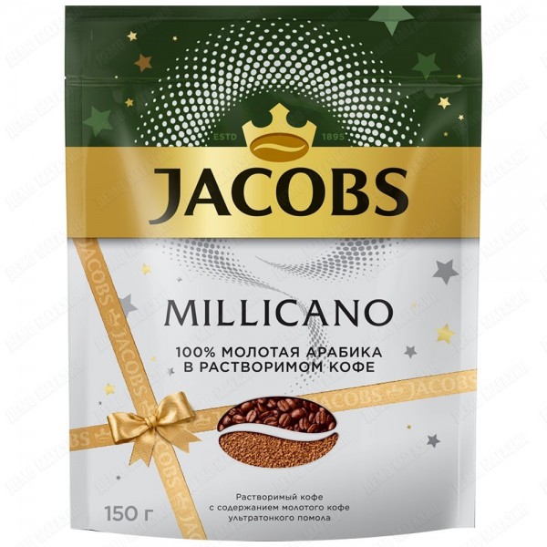 Кофе Jacobs Monarch Millicano молотый в растворимом, 150г