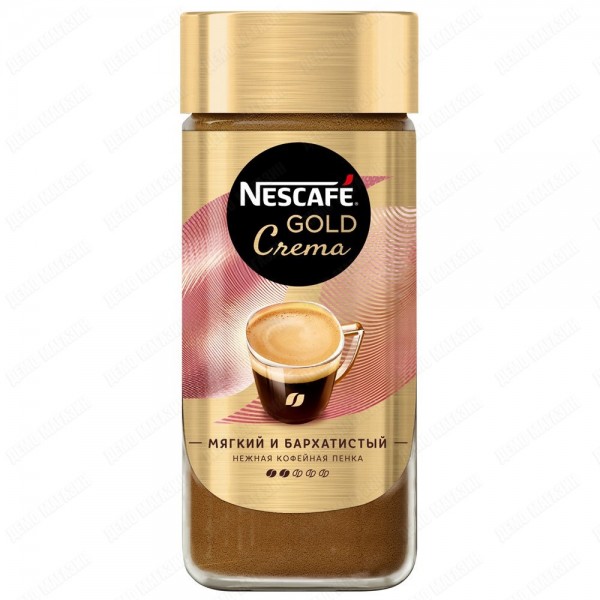 Кофе Nеscafe Gold Crema натуральный растворимый 95г