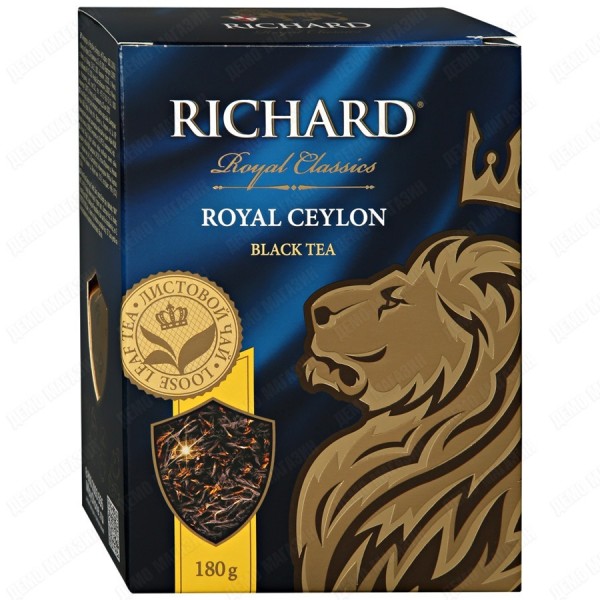 Чай Richard Royal Ceylon черный крупнолистовой, 180г