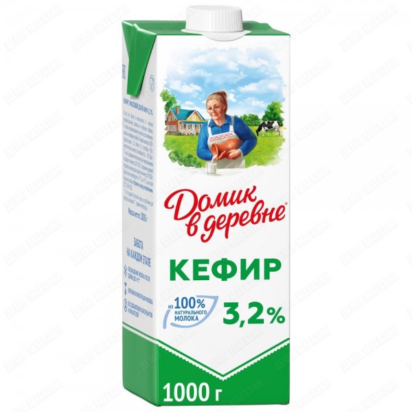 Кефир Домик в деревне 3.2% 1 кг